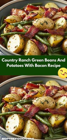 Need a tasty side dish that stands out? Discover the rich flavors of Country Ranch Green Beans and Potatoes with Bacon. This easy casserole recipe brings comfort to any meal, making it a go-to for gatherings. Ranch Green Beans, Potatoes With Bacon, Beans And Potatoes, Country Ranch, Green Beans And Potatoes, Thanksgiving 2024, Bacon Recipe, Frozen Green Beans, Fresh Green Beans