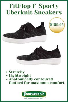 If you’re searching for your new favorite sneaker, check out the F-Sporty Uberknit Sneaker by FitFlop! School Must Haves, Lightweight Sneakers, Knit Sneakers, Foot Health, Athleisure Fashion, Womens Athletic Shoes, Summer Adventures, Black Nylon