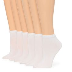 Stock up on everyday essentials with this Mixit women�s 6-pack of low-cut socks. They are crafted from soft modal stretch-knit with a reinforced toe and heel and are perfect for wearing at home or with your favorite pair of shoes.# Pieces In Set: 6 PairFeatures: Reinforced Toe & HeelShoe Size Range: 4-10Fiber Content: 37% Modal, 37% Cotton, 22% Polyester, 2% Spandex, 2% NylonFabric Description: KnitCare: Machine Wash, Dry FlatCountry of Origin: Imported Socks Womens, Low Cut Socks, Short Socks, Everyday Essentials, 6 Pack, Handbag Accessories, Low Cut, Everyday Essentials Products, White Shorts