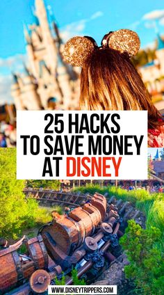 25 Hacks to Save Money at Disney Disney On A Budget Families, Disneyland Budget Planner, Disney Budget Tips, How To Save For Disney World, Disney Savings Plan, Disney Planning Binder, Disney October