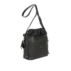 Borsa a tracolla in pelle di vitello e lana arricciata
Chiusura superiore con coulisse

Cuciture fatte a mano
Tracolla in pelle regolabile 109 cm / 42,91"
All'interno, fodera in lino, una tasca con zip
Dimensioni: H.27 x L.24 x P.10 cm / 10,62" x 9,44" x 3,93"
Prodotto artigianale, made in Vigevano (Italia)
Borsa Henry Beguelin
BD5207 Black Leather-lined Bags For Fall, Black Leather Lined Bags For Fall, Fall Evening Shoulder Bag With Leather Lining, Fall Black Bags With Leather Lining, Fall Black Leather Lined Shoulder Bag, Fall Textured Leather Crossbody Shoulder Bag, Leather Crossbody Bucket Bag With Gunmetal Hardware, Black Textured Leather Satchel For Fall, Black Textured Leather Crossbody Bucket Bag