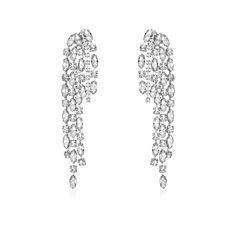 Classy and elegant, these crystal sling earring feature a waterfall shape that drape beautifully and instantly add a level glamour to any outfit Material: Platinum-plated Copper plated platinum, Cubic Zirconia Ear Pin: 925SILVER Weight: 14g/piece Size: L11cm * W1.5cm Ear Pin, Diamond Earrings Design, Classy And Elegant, Ear Pins, Heart Shaped Diamond, Amethyst Earrings, Effortless Chic, Copper Plated, Heart Of Gold