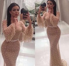 Long Sleeve Prom Dress Mermaid, Formal Gowns Evening Dresses, Gaun Tulle, Elegant Mermaid Dress, Prom Glam, Champagne Evening Dress, Evening Dress Long, Prom Dresses Long Mermaid, Long Sleeve Prom