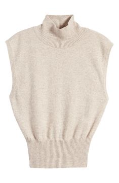 Reformation Arco Sleeveless Cashmere Sweater | Nordstrom Sleeveless Turtleneck Sweater, Sleeveless Turtleneck Sweaters, Recycled Cashmere, Turtleneck Sleeveless, Sleeveless Sweater Vest, Sleeveless Turtleneck, Casual Cap, Casual Vest, Sweater Tank