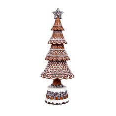 a christmas tree made out of cookies on top of a table