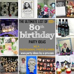 the ultimate list of 80th birthday party ideas