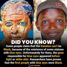 African Eyes, People With Blue Eyes, Eyeshadow Blue, Ancient History Facts, History Facts Interesting