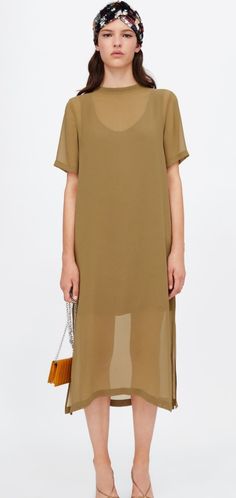 Brand New Zara Outfit, Ribbed Dress, Ribbed Dresses, Dress Shapes, Mesh Dress, Zara Dresses, Zara Women, Capsule Wardrobe