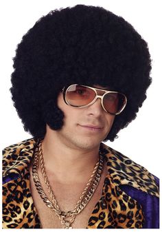 Mens Wig, Disco Look, Getting A Perm, Black Afro, California Costumes, Afro Men, Mens Wigs, Men's Wigs, Halloween Wigs