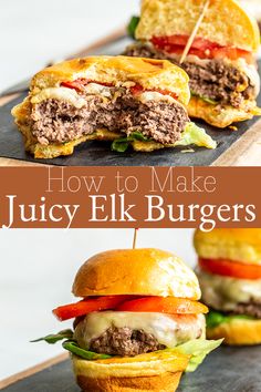 how to make juicy elk burgers