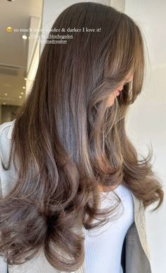 Milk Chocolate Hair Color, Light Brunette Hair, Hair Color Chocolate, Brown Hair Inspo, Brunette Hair With Highlights, Hair Color Light Brown, Highlights Brown Hair, Hair Stylies