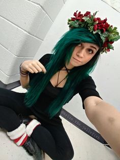 moshingxwithxmyxdemons: “Hope your holidays are amazing guys Ig: @kylie.the.jellyfish ” Emo Hair Color, Alternative Hair, Scene Hair, Creative Hairstyles