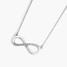 Gold And Diamond Necklace, Diamond Infinity Necklace, Infinite Love, Infinity Necklace, White Gold Diamonds, White Diamond, Diamond Pendant, Gold Diamond, Diamond Necklace