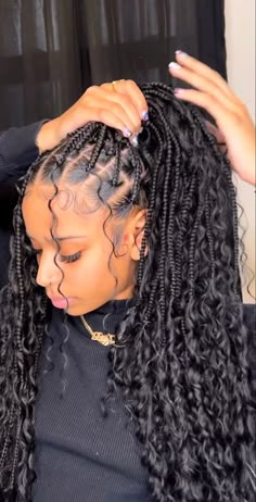 Hairstyle Hacks, Boho Braided Hairstyles, Short Box Braids Hairstyles, Box Braids Hairstyles For Black Women