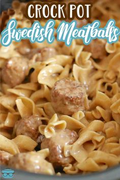 crock pot swedish meatballs with gravy is an easy and delicious meal