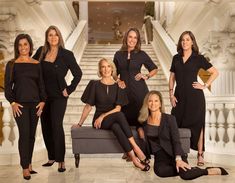 group photo of women in black Real Estate Group Pictures, Team Photoshoot Color Scheme, Office Team Photos Group Shots, Team Photoshoot Outfit Ideas, Real Estate Team Pictures, Group Headshots Business, Team Photoshoot Ideas Group Shots, Group Work Photos