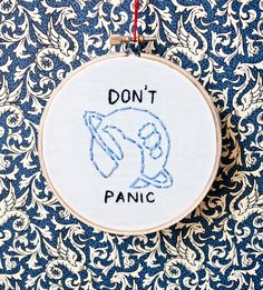 Hitchhiker's Guide To The Galaxy, Random Crafts, Hitchhikers Guide, Art Attack, Needle Point, Embroidery Ideas, Embroidery And Stitching