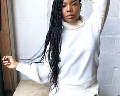 47 Photos That Will Convince You to Finally Get Goddess Braids Gabrielle Union Braids, Box Braids Medium, Butter Logo, Braids Medium, Logo Board, Braid Trends