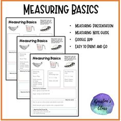 measuring basics with text and pictures