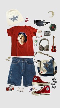 Funky Style Outfits, Baggy Outfit Ideas, Funky Outfits, 2000s Fashion Outfits, Swaggy Outfits, 2000s Fashion, Kpop Outfits, Mode Inspiration