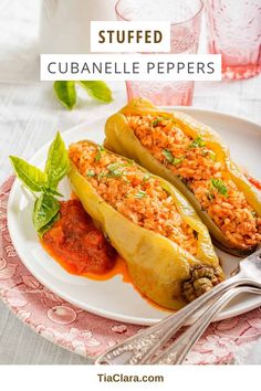 Stuffed Cubanelle Peppers Peppers Stuffed With Chicken, Brown Rice Cooking, Picadillo Recipe, Brown Rice Recipe, Chicken And Brown Rice, Brown Rice Recipes, Spicy Chicken