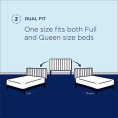 two beds and one sofa are shown with the measurements for each bed in this diagram