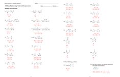 the worksheet for adding and subming fractions to mixed numbers is shown