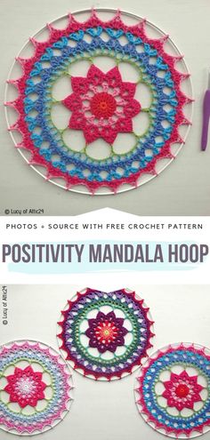 crochet doily pattern for positivity mandala hoop by susan smith