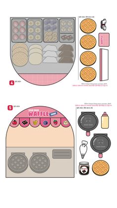 the instructions for how to make a waffle ice cream machine from scratchsticks