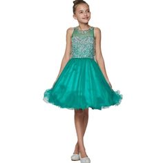 Cinderella Couture Bliss This Cute Short Emerald Tulle Dress 8501 Bliss This Cute Short Tulle Dress Features The Sweetheart With Beaded And Colorful Wired A Line Tulle Skirt Category: Party Dresses Fabric: Satin, Tulle Content: 100% Polyester Back Corsage Spaghetti For Better Fit Invisible Zipper 3 Layers Of Wired Tulle With Satin Linings Hook And Eye Closure On The Neck Elegant Green Sleeveless Tutu Dress, Green Sleeveless Tutu Dress For Pageant, Short Tulle Dress, Cream Formal Dresses, Pink Toddler Dress, Zara Girls Dresses, Tulle Dress Short, Satin Flower Girl Dress, Tulle Party Dress