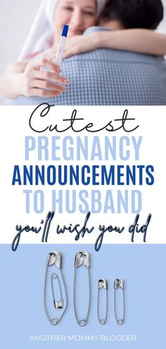 a couple cuddling in bed with the text overlay reads, our best pregnancy announcements to husband you'll wish you all