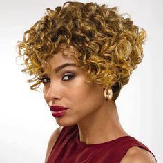 PRICES MAY VARY. FROM THE RUNWAY: On-trend curly wig with full, volume-rich layers of loose spiral curls. NATURAL CURLS: Soft, springy, natural-looking curls are layered for lots of body and bounce. AIRY WHISPERLITE: A light, airy fiber that’s half the width of traditional fibers creates more volume and movement with less weight. EXPERT DESIGN TEAM: We’ve been ahead of the curve in cutting-edge design, innovative fibers and the most secure, comfortable fit for more than 25 years. CELEBRITY LOOKS Loose Spiral Curls, Diahann Carroll, African American Wigs, Spiral Curls, Monofilament Wigs, Music Motivation, Short Curly Wigs, Curly Wig, Blonde Pixie