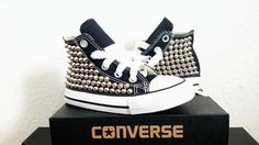 Oh Baby! Infant Toddler Studded Converse High Top Studded Converse, Cool Converse, Kids Studs, Mode Shoes, Studded Shoes, Product Ideas, Prom Shoes, Converse Sneakers, Crazy Shoes