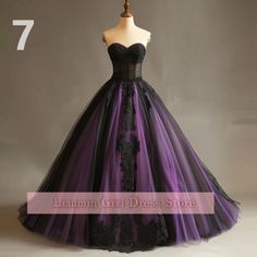 Fashion Show Design, Black Gothic Dress, Celestial Dress, Dark Purple Dresses, Strapless Ball Gown, Fashion Purple, Purple Wedding Dress, Disney Wedding Dresses, Personal Things