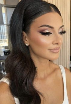 Hollywood Hair, Bridesmaid Hair Makeup, Radiate Confidence, Glam Makeup Look, Braut Make-up, Wedding Makeup Looks