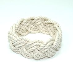 a white rope on a white background