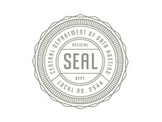 seal seal with the word seal written in it