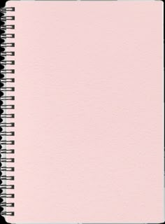 a spiral notebook with pink paper on top