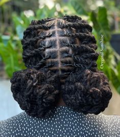 Fem Loc Styles, Loc Flat Twist Style, Back To School Loc Styles, Loc Styles Curls, Retwist Hairstyles, Loc Parting, Twist Loc Styles, Hairstyles Faux Locs, Loc Sizes