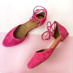 Hot Pink Colour Women's Closed-toe Sandals Ballerinas | Etsy UK Pink Closed Toe Flats For Summer, Pink Pointed Toe Ballet Flats For Party, Pink Pointed Toe Sandals For Spring, Pink Round Toe Flats For Spring, Pink Ballet Flats For Spring, Pink Spring Ballet Flats, Pink Flats For Spring Party, Pink Ballet Flats For Summer Party, Spring Pink Ballet Flats With Flat Heel