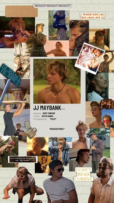 a collage of photos with the words jj maybank on it and images of people