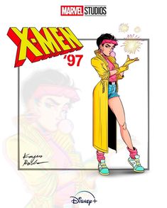 the cover to x - men'97, featuring an image of a woman in yellow and