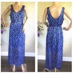 * Sharagano Dress * Size: 12 * Stunning Trendy Sharagano Two Tones Lace Maxi Dress * Color: Ivory/Cobalt Or Blue/White * Smoke-Free Home Cobalt Dress, Lace Maxi Dress, Cobalt, Size 12, Colorful Dresses, Blue And White, Maxi Dress, Womens Dresses, White