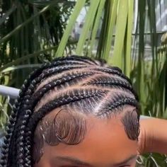 Scalp And Knotless Braids, Knotless Braids With Front Design, Jumbo Tribals With Knotless Braids, Scalp Braids Into A Ponytail, Cornrows Design Braids For Black Women, Braids Summer 2024, Cornrows No Hair Added, Side Part Stitch Braids, To The Scalp Braids