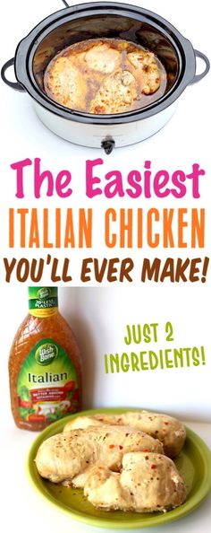 the best italian chicken you'll ever make just 2 ingredients