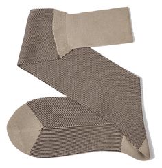 Viccel Beige Brown Birdseye Over The Calf Socks The Fil d'Ecosse Beige Brown Birdseye Over The Calf Socks will elevate your formal look. Durable and made from the most superior Fil d'Ecosse these men's socks are hand-finished creating a premium men's sock, available in a large range of colours. We designed with comfort and style in mind, Viccel Beige Brown Birdseye Over The Calf Socks from Viccel Dress socks will become your go-to socks of the season. They complement a crisp pair of denim jeans Beige Stretch Cotton Socks, Stretch Gray Cotton Socks, Stretch Cotton Socks In Beige, Stretch Beige Cotton Socks, Beige Knee-high Socks For Stocking Stuffers, Classic Fitted Gray Socks, Classic Fitted Beige Socks, Beige Fitted Knee-high Socks, Comfortable Fitted Gray Socks