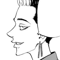 an image of a woman with short hair and piercings on her ears, looking to the side