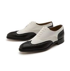 Spectator Shoes, Shoes Black And White, Black Leather Dress Shoes, Wingtip Shoes, Custom Design Shoes, Dress Leather, Suede Leather Shoes, High Ankle Boots, Leather Dress Shoes