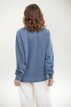 Crewneck Sweatshirt – BECASA Comfy Crew Neck Everyday Sweater, Comfy Crew Neck Sweater For Everyday, Comfortable Cotton Sweatshirt For Loungewear, Cozy Washed Relaxed Fit Sweatshirt, Oversized Cozy Soft-washed Sweatshirt, Cozy Oversized Soft-washed Sweatshirt, Everyday Soft-washed Relaxed Fit Sweater, Crew Neck Washed Sweatshirt, Comfy Crew Neck Sweatshirt With Relaxed Fit