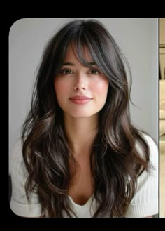 Brown Hair Looks, Hair Inspiration Long, Hairstyles For Layered Hair, Haircuts Straight Hair, Long Hair With Bangs, Haircuts For Long Hair, Long Layered Hair